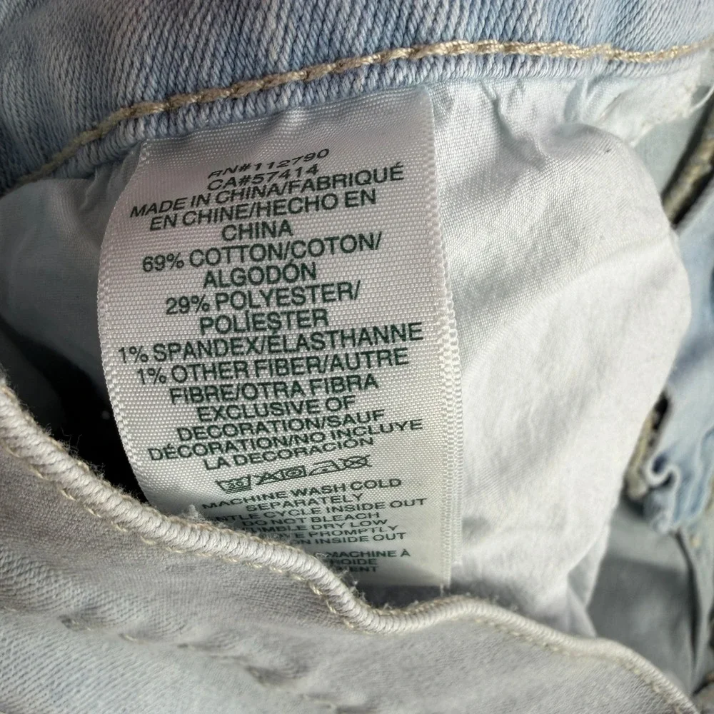 True Religion Shorts Mens 34 Light Wash Blue Rocco SN Stretch Denim Flap‎ Pocket